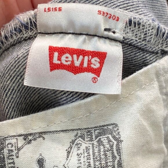 Levi's Vintage Wide Patch 501 Button Fly Original Straight Fit Faded Black Jeans - Picture 10 of 16